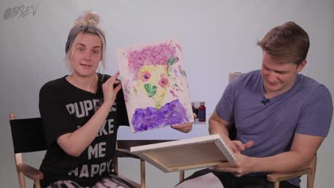 Watch Drunk Adults Finger Paint Each Other