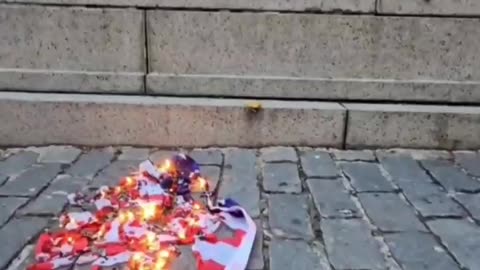 Protect Our Flag | Vandalism Of A WW2 Monument During Pro-Palestine Protests