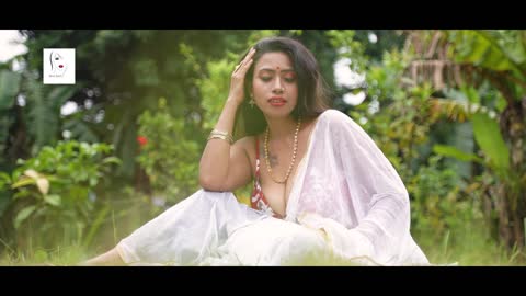 Bengali Beauty girl in white sharee