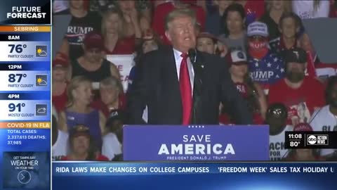 Watch a glimpse of Trump rally in Sarasota