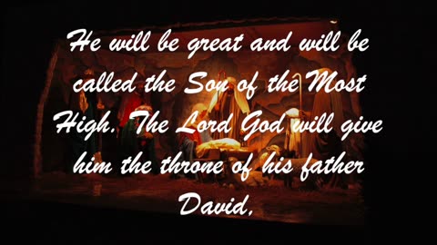 The Lord is with You. Luke 1:28-33