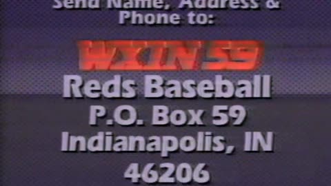 June 28, 1990 - WXIN Cincinnati Reds Trivia Promo