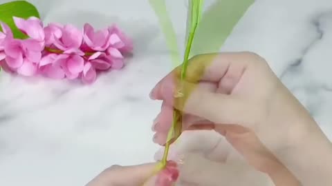 Handmade diy paper flower home craft