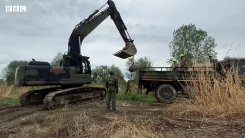 Unexploded WWII bomb revealed in drought-hit Italian river