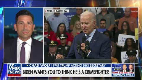 #FoxNews #TheIngrahamAngle Biden administration is not supporting law enforcement: Chad Wolf