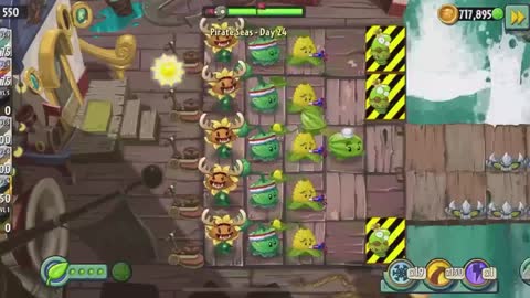 Plants vs Zombies Pirate Seas - Day 24