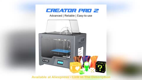 ☀️ Flashforge Creator Pro 2 3D Printer Independent Dual Extruder DIY Kit Multicolor Mirror Printing