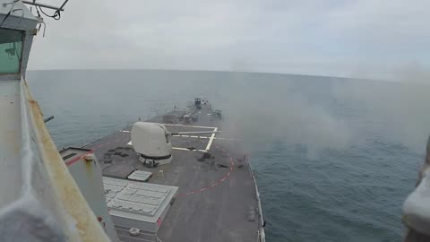 USS Ross live fire Exericese