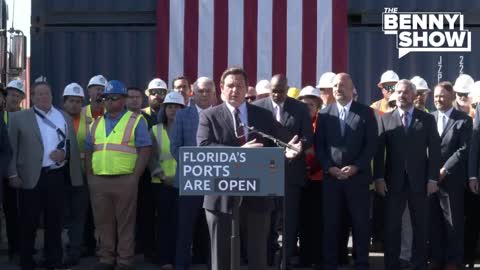 Gov. Ron DeSantis announces that Florida’s ports are open