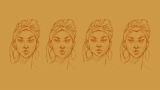 How to draw faces, nose, eyes, mouth