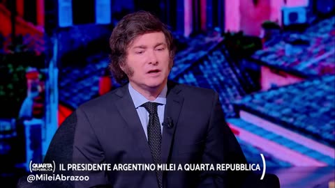 Milei en la TV italiana: "Me hice presidente para vencer al status quo"