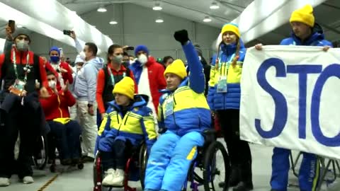 'Peace for Ukraine': Paralympians make peace plea
