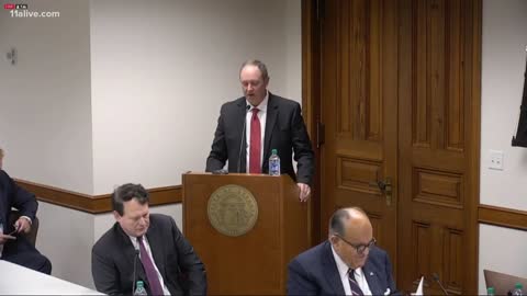 Mark Amick Gives Testimony During Georgia Senate Hearing on Election Fraud