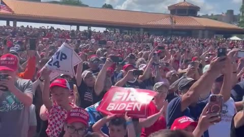 Liberal media,including Fox News won't show the size of the crowd at the Trump Rally in Racine,