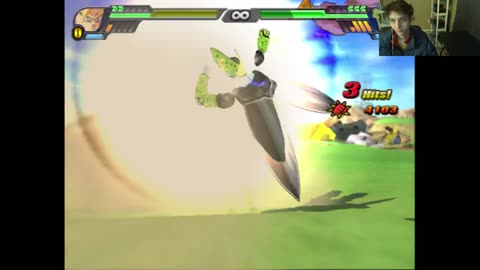 Super Saiyan Gohan 2 VS Super Perfect Cell In A Dragon Ball Z Budokai Tenkaichi 3 Battle