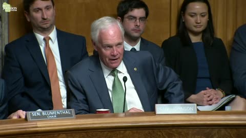 Senator Ron Johnson in the Permanent Subcommittee on Investigations Hearing 5.21.24