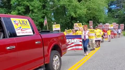 Video 3-Marching with Lily4Congress, a Republican candidate for CD2 in Amherst,NH on July 4, 2022