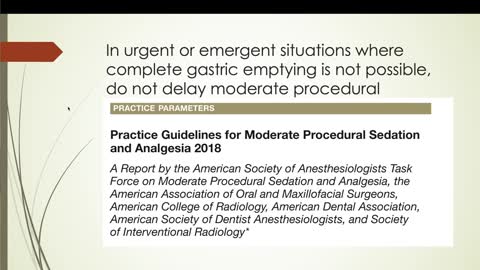 NPO and ER procedures