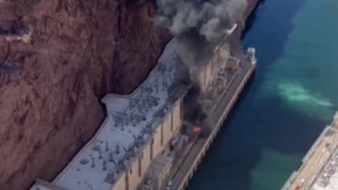 Giant Explosion At The Hoover Dam Caught On Live Video