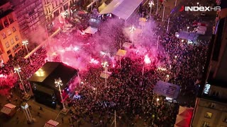 Bakljada na glavnom trgu u Zagrebu