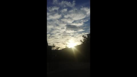 Gorgeous sunset time lapse video