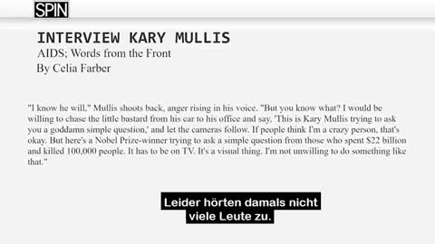 Kary Mullis über Fauci