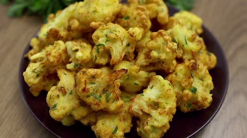 Fried cauliflower. Easy, quick and delicious!