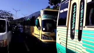 paro buses y taxis | autopista Piedecuesta - Floridablanca