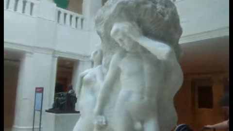 Boy Points Matter-of-factly Points Out Genitalia On Art Museum Sculpture