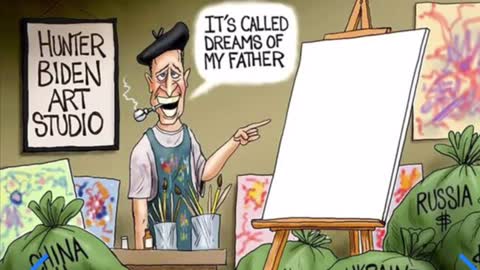 Creepy Joe whispers at Press Conference + Hunter Biden Selling Million Dollar Paintings?