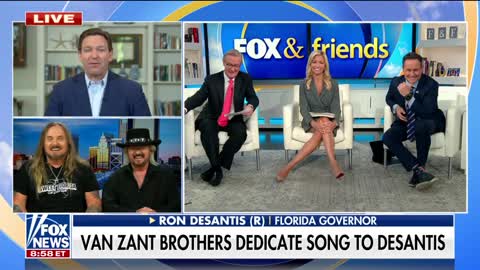 Ron DeSantis responds SWEET FLORIDA song dedicated by Van Zant brothers