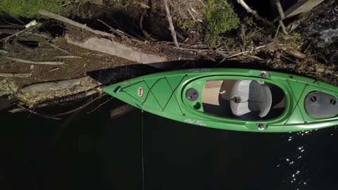 Drone Salvages Kayak Stuck in Dam