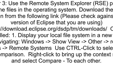 How to compare a file in a project with one in the filesystem in eclipse