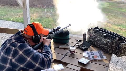 Muzzleloader in slow motion