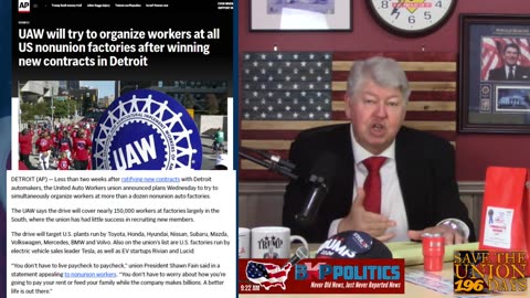 The Big THREE Days Are Numbered, As The UAW Makes Moves In The South