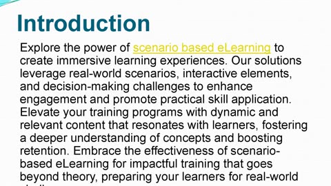 Immerse Learners with Scenario-Based eLearning