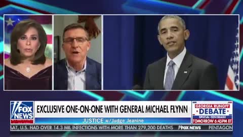 General Flynn speaks to Judge Janine after pardon