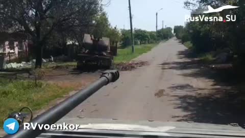 Ukraine War - The footage shows the destroyed anti-aircraft gun ZU-23-2