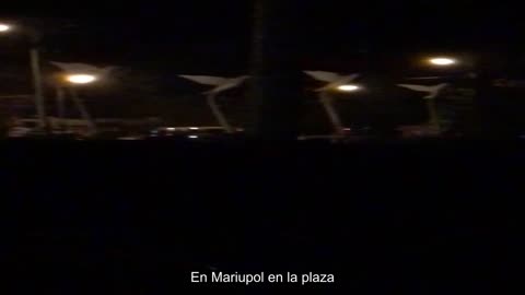 En Mariupol en la plaza