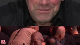 Dana White reacts to Sean Strickland & Dricus Du Plessis crowd fight at UFC 296