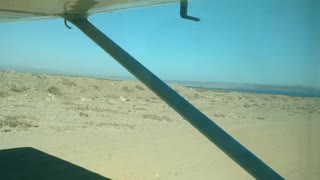 Dirt strip takeoff from las gaviotas