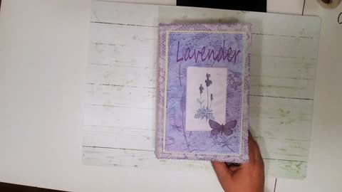 Lavender Floral Junk Journal Flip Through