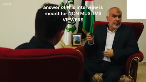 HAMAS LEADER GHAZI HAMAD INTERVIEW: Different answers for MUSLIMS viewers / NON MUSLIMS viewers
