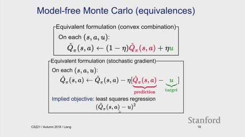 Markov Decision Processes 2 - Reinforcement Learning | Stanford CS221: AI (Autumn 2019)