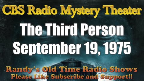75-09-19 CBS Radio Mystery Theater The Third Person