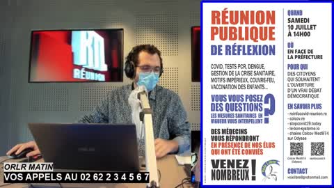 Covid 19 - Paroles de Citoyens - Libre Antenne sur RTL Réunion - 6 juillet 2021