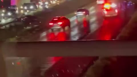 Aftermath of a violent tornado in Texas which has resulted in multiple injuries and destroyed homes.