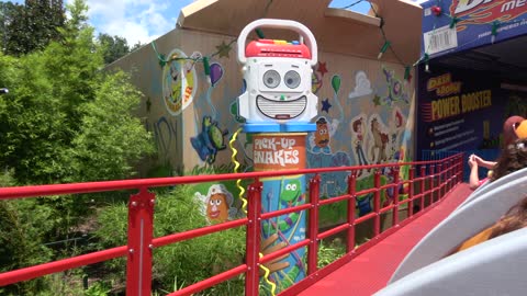 Slinky Dog Dash opening Day Toy Story Land Disney Hollywood Studios in 4K