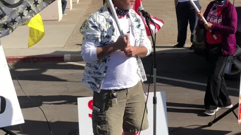 PCH gives speech at Stop the Steal rally, San Diego