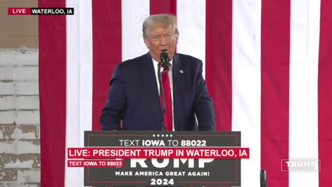 President Trump in Waterloo, IA 7th october 2023